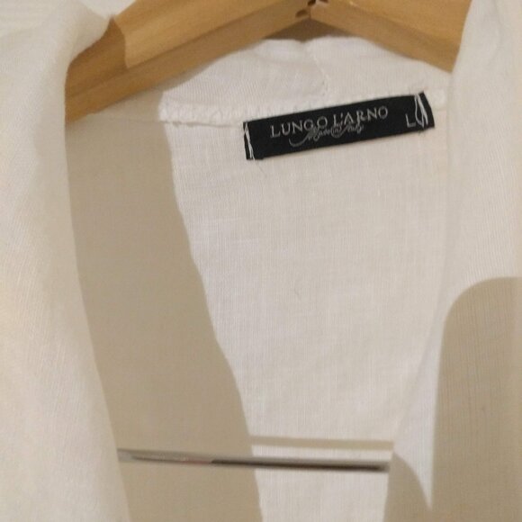 White Linen Italian Jacket - Picture 2 of 4